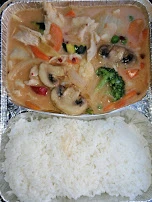Hähnchen Mit Gemüse Und Reis